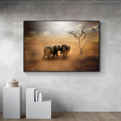 Home Simple Decorative Elephant Canvas Painting