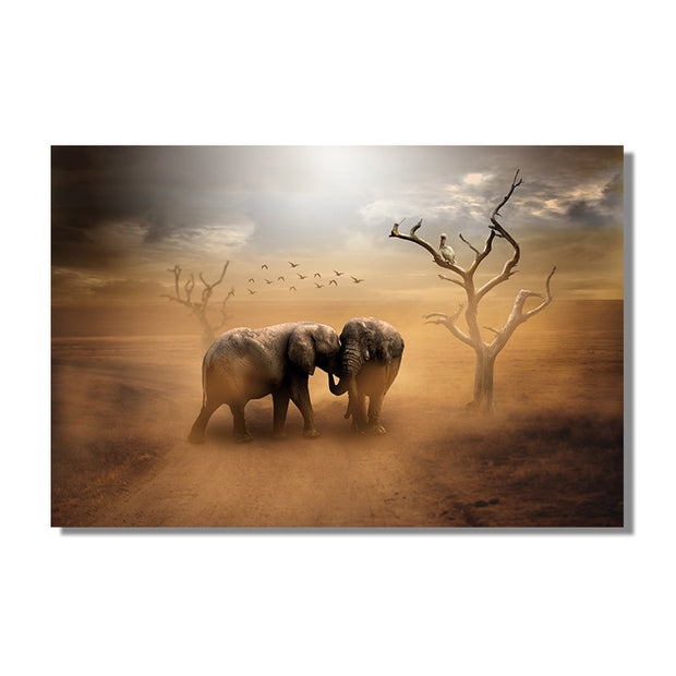 Home Simple Decorative Elephant Canvas Painting