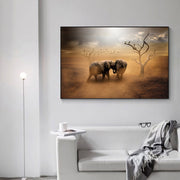 Home Simple Decorative Elephant Canvas Painting